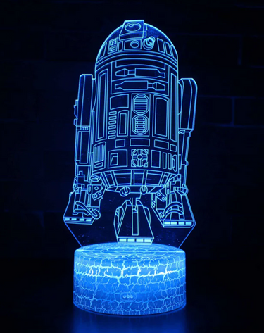 Star Wars R2-D2 Robot 3D Optical Illusion Lamp